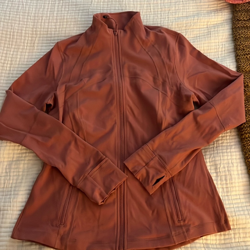 Rose pink Lululemon Define Jacket size 14